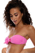 Luli Fama Beach Fuzz Knot Bow Bandeau Top
